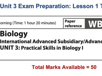 Edexcel IAS Unit 3 Preparation - Lesson 1