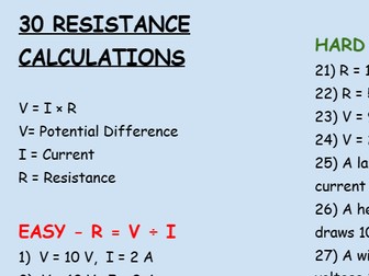Electrical resistance calculations