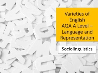 AQA A Level English Language Textual variations and representations. Bundle.