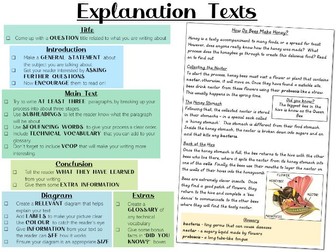 Explanation Writing Help Mat