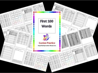 First 100 High Frequency Words and Handwriting Pack