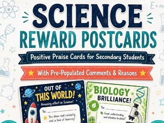 Science Reward Postcards