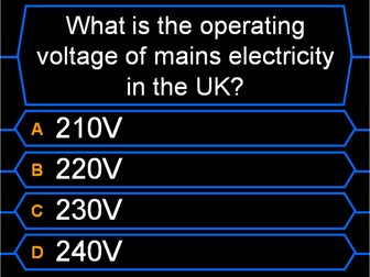 Who Wants to be a Millionaire - AQA A Level Physics 2