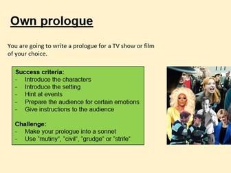 KS3 Romeo and Juliet - Prologue Lessons