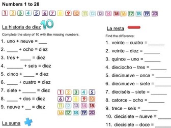 Spanish Numbers 1-100: Teaching, Activities and Revision