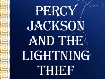 Percy Jackson and the Lightning Thief - English Literature - Unit of Work