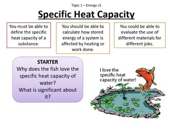 AQA GCSE Energy - Specific Heat Capacity