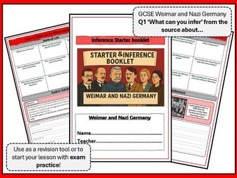 Weimar and Nazi Germany exam style booklet