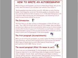 Writing An Autobiography