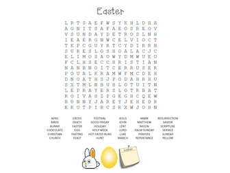 Easter wordsearch! *FREE*