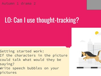SEND drama using thought tracks and freeze frame