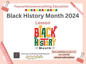 Black History Month 2024 Lesson