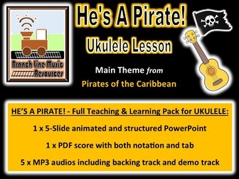 Pirates of the Caribbean Theme for Ukulele FULL LESSON