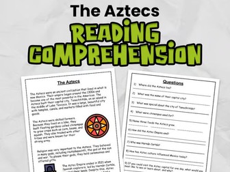 The Aztecs Reading Comprehension for KS2 Grades 3 - 5 | Guided Reading Task