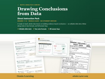 Drawing Conclusions from Data | Direct Instruction