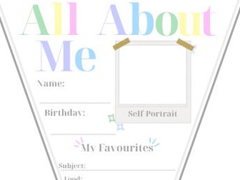 All About Me Bunting