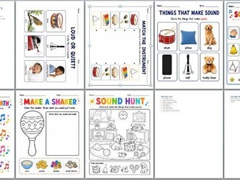 Sound & Music Worksheets and Activities for Pre-K