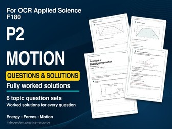 OCR AAQ Applied Science - F180 P2 Practice Questions