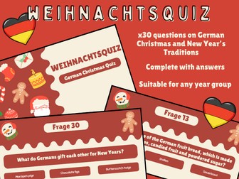 Weihnachtsquiz - German Christmas Quiz