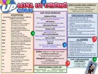 UP LEVEL MY WRITING - LITERACY MAT