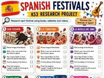 Spanish festivals KS3 research project