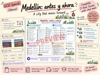 GCSE Spanish – Medellín: Antes y Ahora | Town & City, Imperfect & Present Perfect | Edexcel
