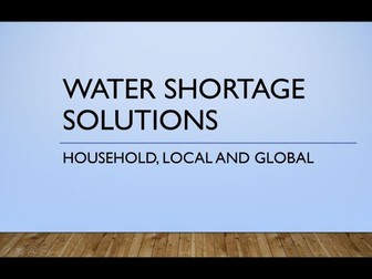 Water Shortage Solutions powerpoint