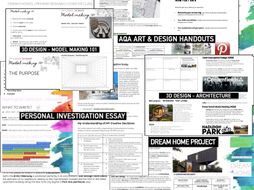 ART & DESIGN A Level AQA | ARCHITECTURE Model Making 3D Design | Home ...