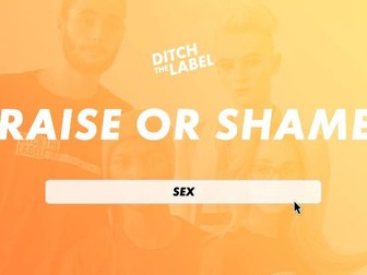Praise or Shame? Gender and Sex - from Ditch the Label