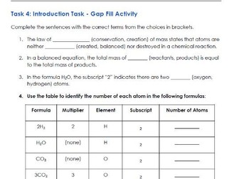 GCSE C3 Lesson 1  Conservation of Mass