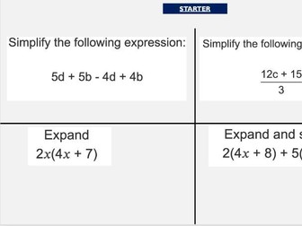 KS4 MPA Expanding double brackets