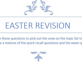 GCSE AQA Biology - All Topics Revision Worksheets | KS4 | Exam Preparation