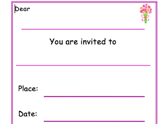 Mother's Day class assembly invite