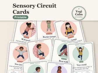 Sensory Circuit Cards: 48 Cards + 8 Circuits