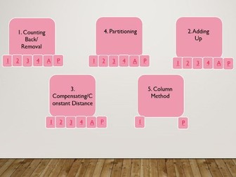 9 complete subtraction lessons primary 5-7 (progressive sequence of lessons)