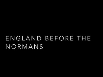 England Before the Normans