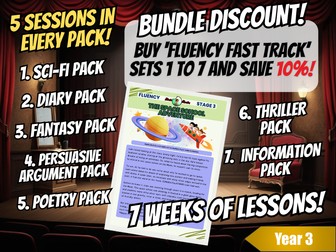 Fluency Fast Track | Reading | 7 Week Bundle | Year 3