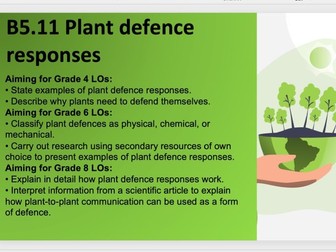 B5.11 Plant defence responses