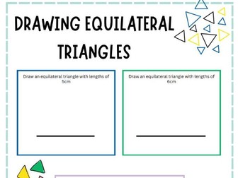 Constructing Equilateral Triangles & Angles (30,60,90)