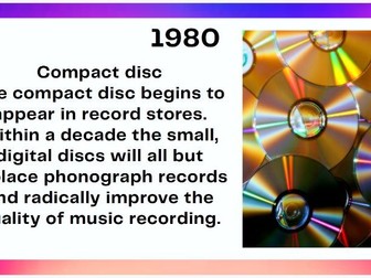 1980's Key Events Colour Timeline