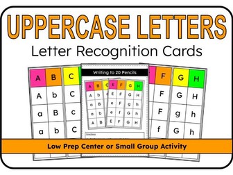 Uppercase Letters Letter Recognition Cards