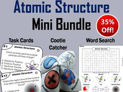 Atomic Structure Task Cards and Activities Mini Bundle