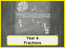 Year 6 Fractions Worksheets