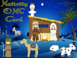 Nativity ONE Card Game for Christmas