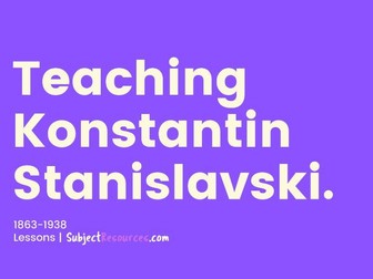 Teaching Konstantin Stanislavski - Scheme of Learning