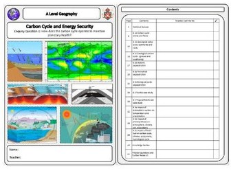 Edexcel A Level Geography Carbon EQ 1, 2 and 3 Booklets