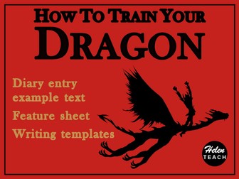 How To Train Your Dragon Example Diary Text with Feature Identification & Templates