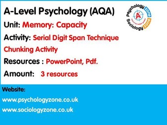 AQA Psychology: Memory: Capacity