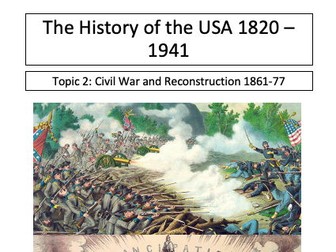 CIE AS History USA Topic 2 Work Booklet - Civil War and Reconstruction