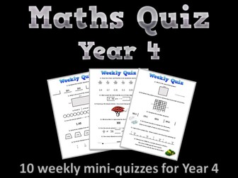 Maths Quiz - Year 4